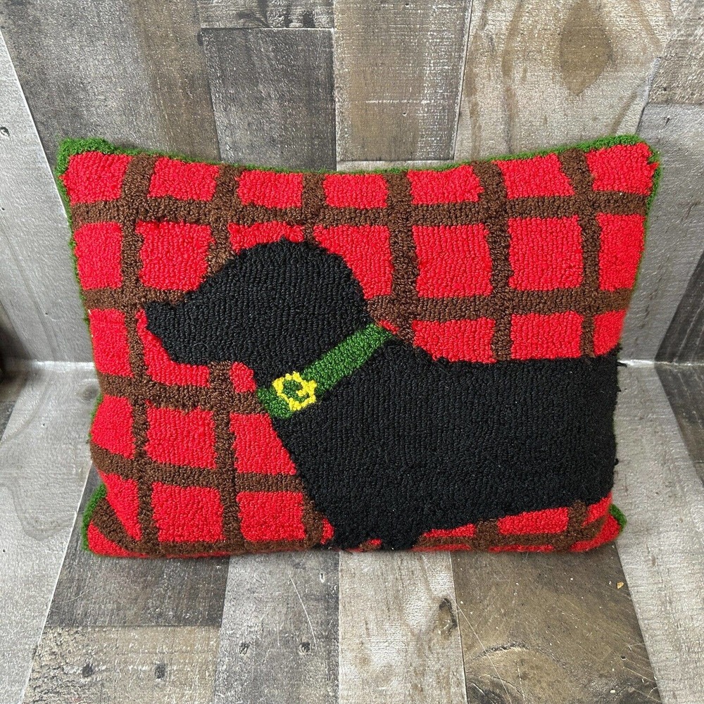 Dachshund Pillow Martha Stewart Collection Red 11”x17” Dog Cute Adorable Throw